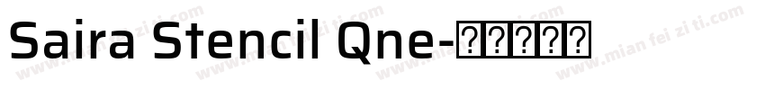 Saira Stencil Qne字体转换